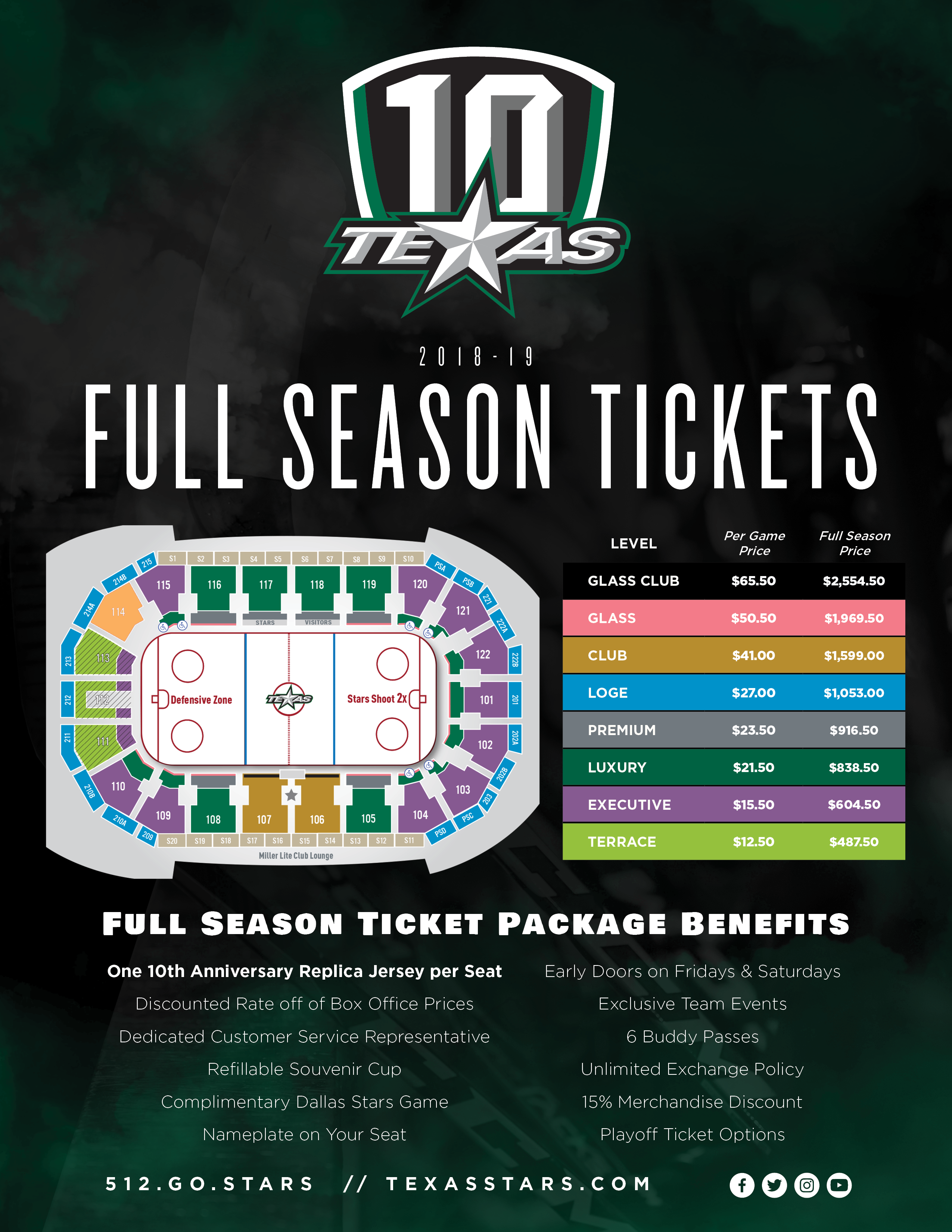 season tickets texas stars flyers 3 game ticket package