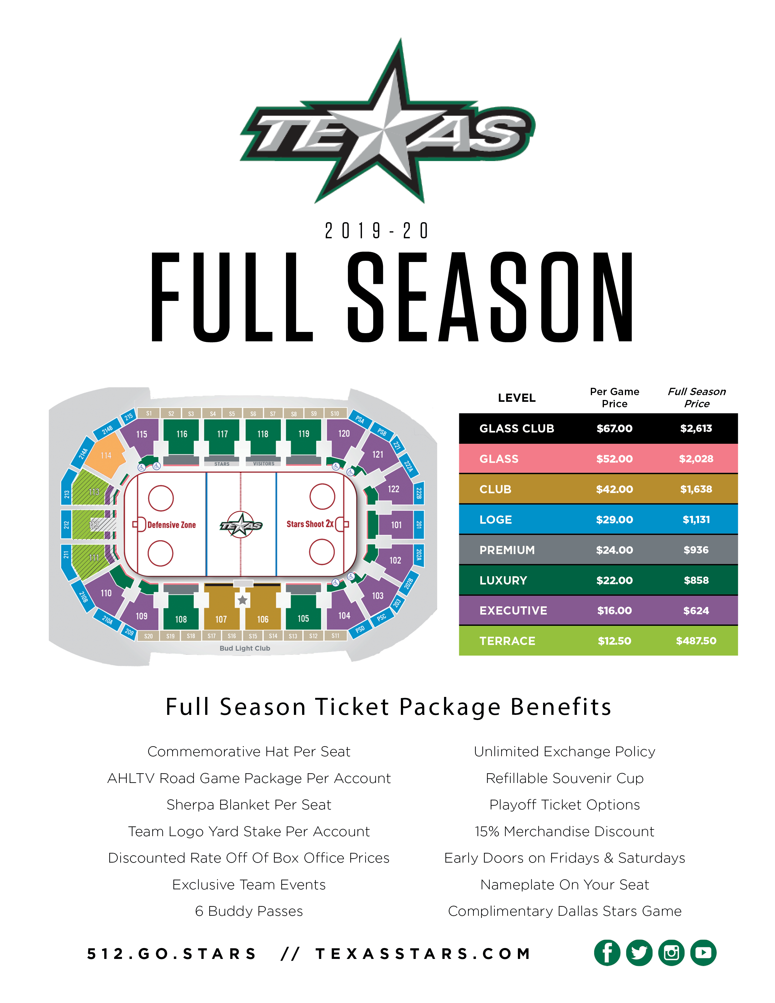 Dallas Stars Tickets Seating Chart