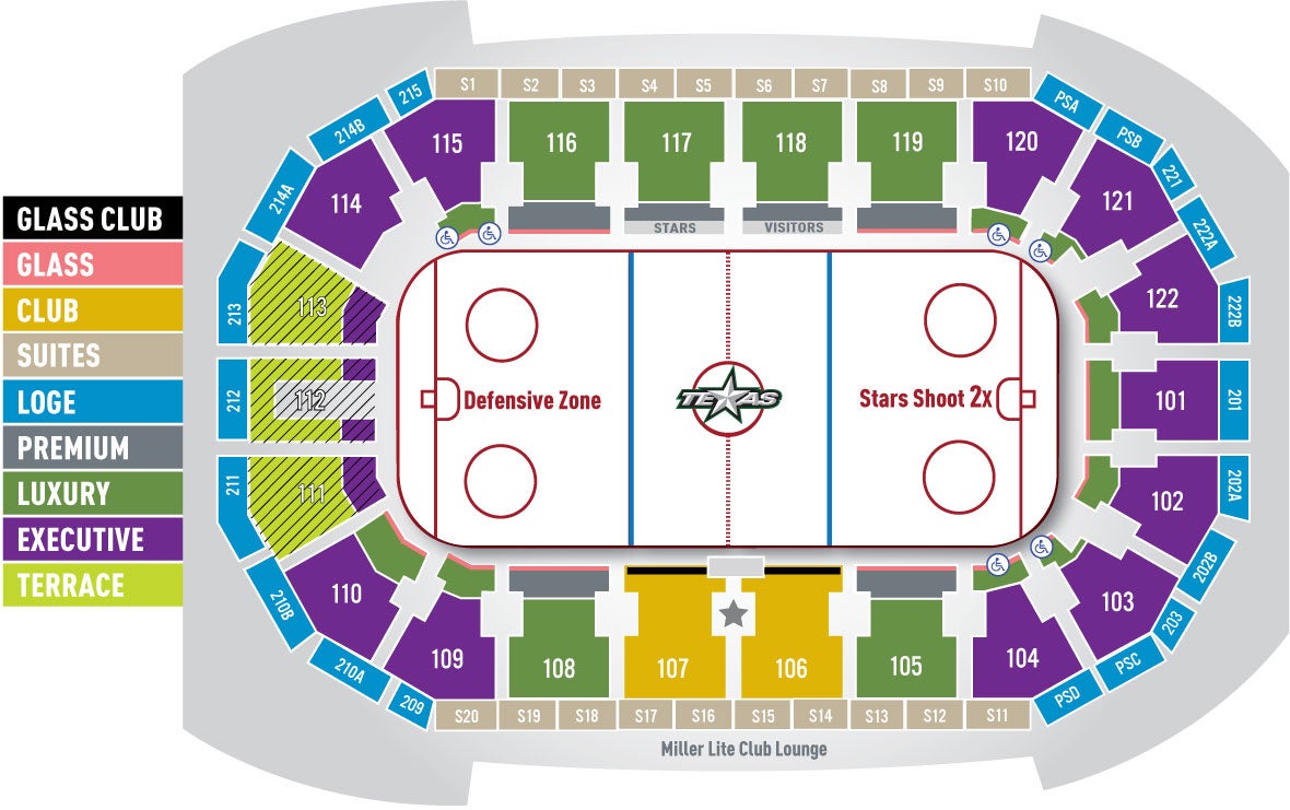 Cedar Park Center Hockey Seating Chart