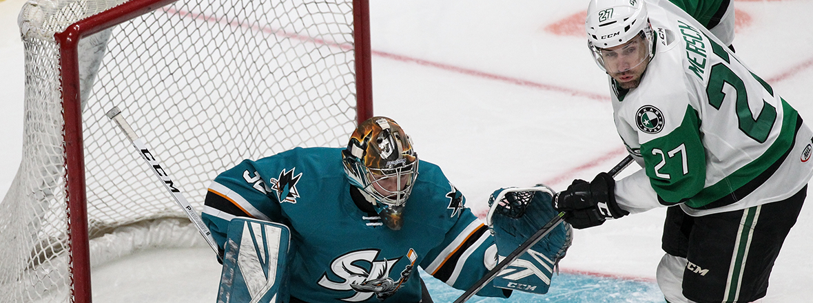 Stars Drop Close 2-1 Decision in San Jose