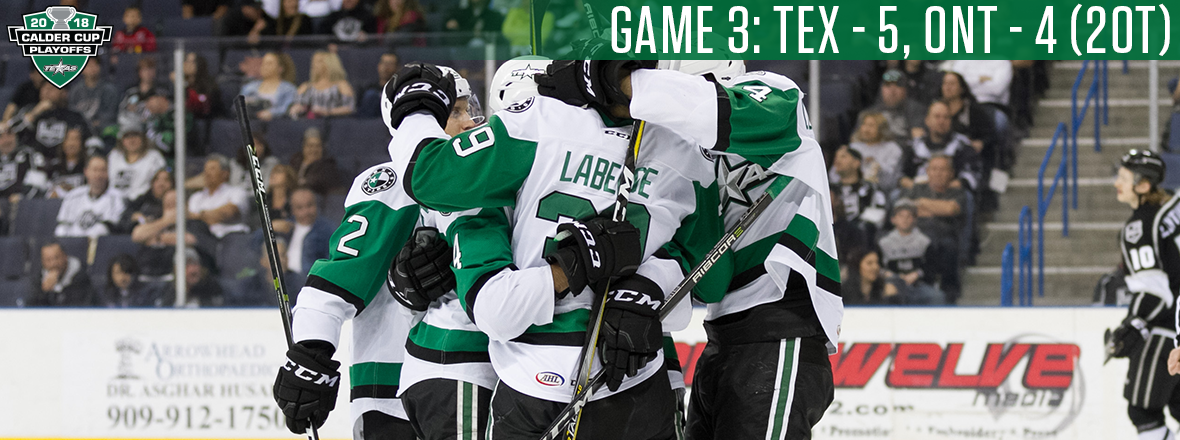 LABERGE! Stars Take 2-1 Series Lead in Marathon Thriller!