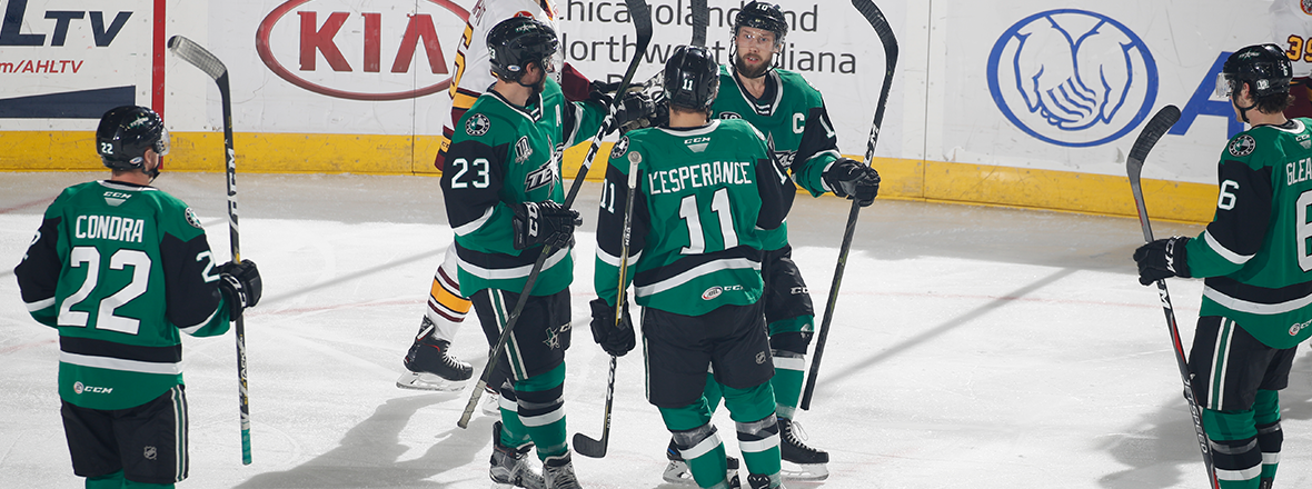 Condra, Stars End 3-In-3 with Dominant 7-4 Win  