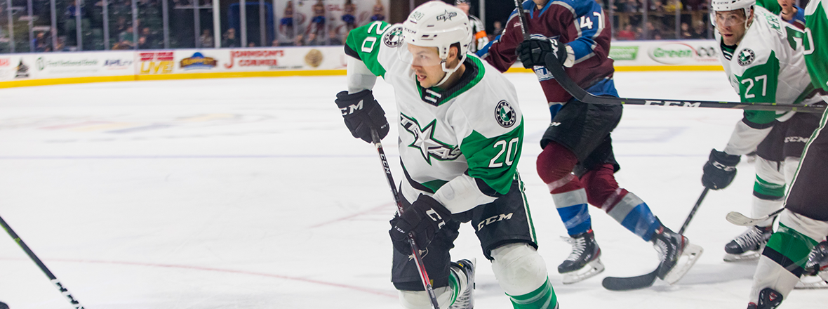 Stars Fall to Eagles 3-1 in Second Game of Road Trip