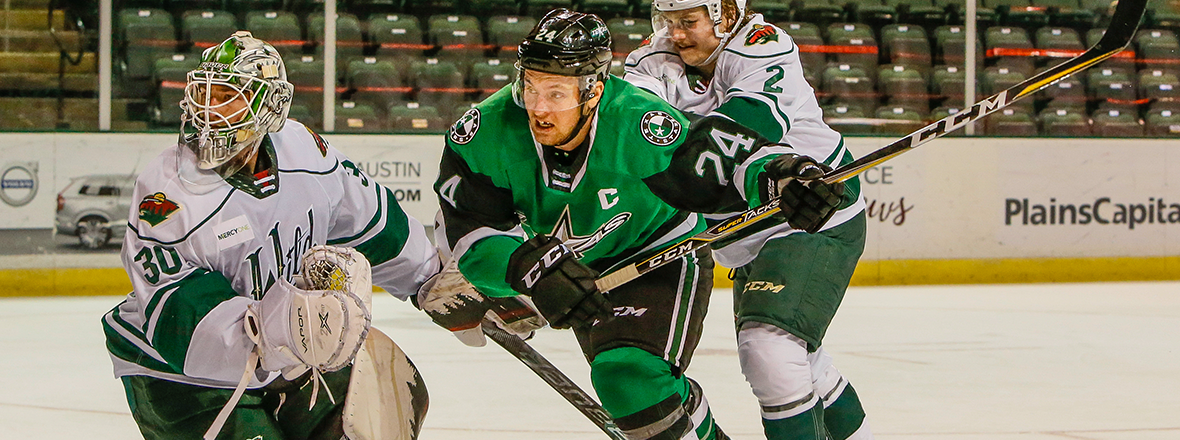 Stars Fall 5-3 to Wild in Back and Forth Affair