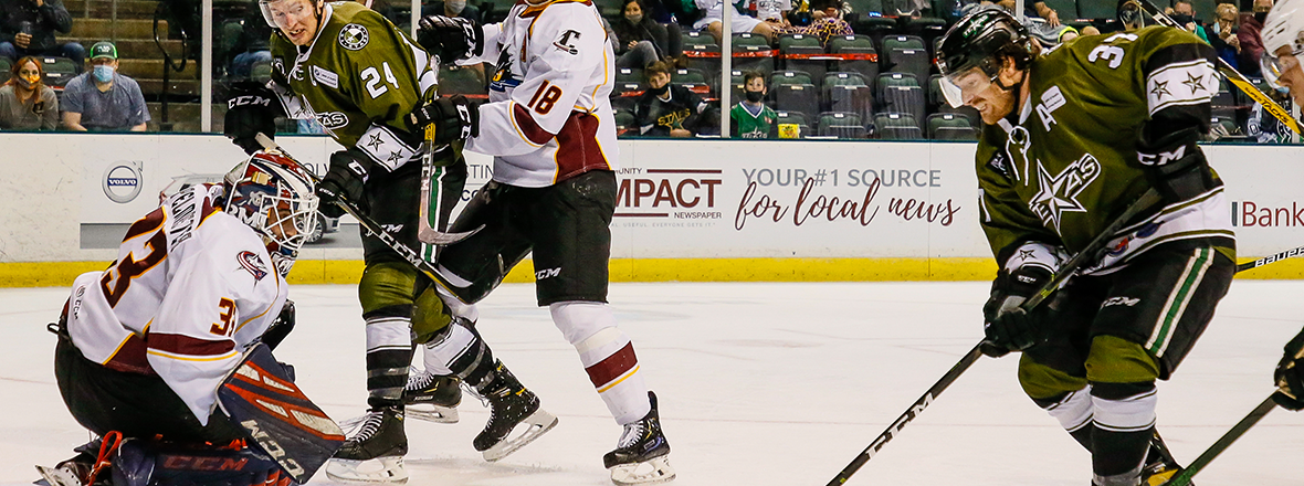 Stars Edged by Monsters in Overtime