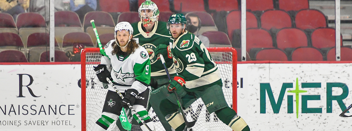 Stars Surrender Late Lead in 5-4 Loss to Iowa
