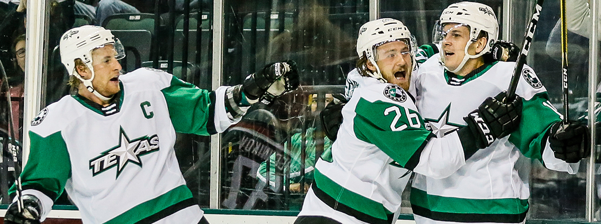 Stars Shine in 4-3 Shootout Victory over Griffins 