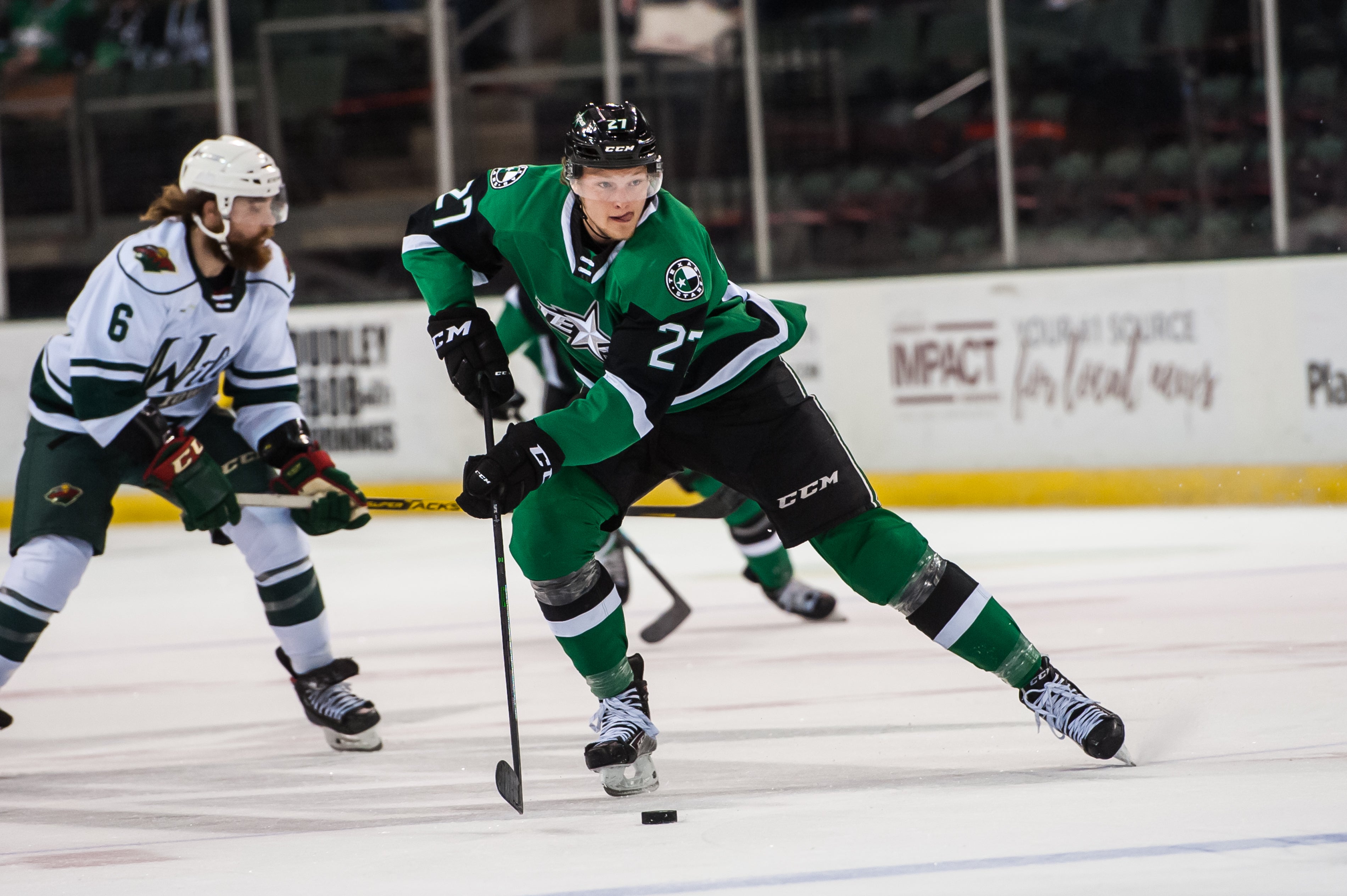 DALLAS STARS RECALL FORWARD TANNER KERO FROM TEXAS, REASSIGN FORWARD RILEY TUFTE TO TEXAS