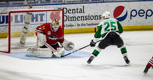 Texas Halted By Rockford Netminder to Close Road Trip Thumbnail