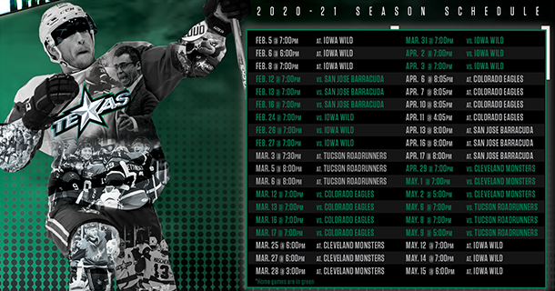 Texas Stars Reveal Complete 2020-21 Season Schedule Thumbnail